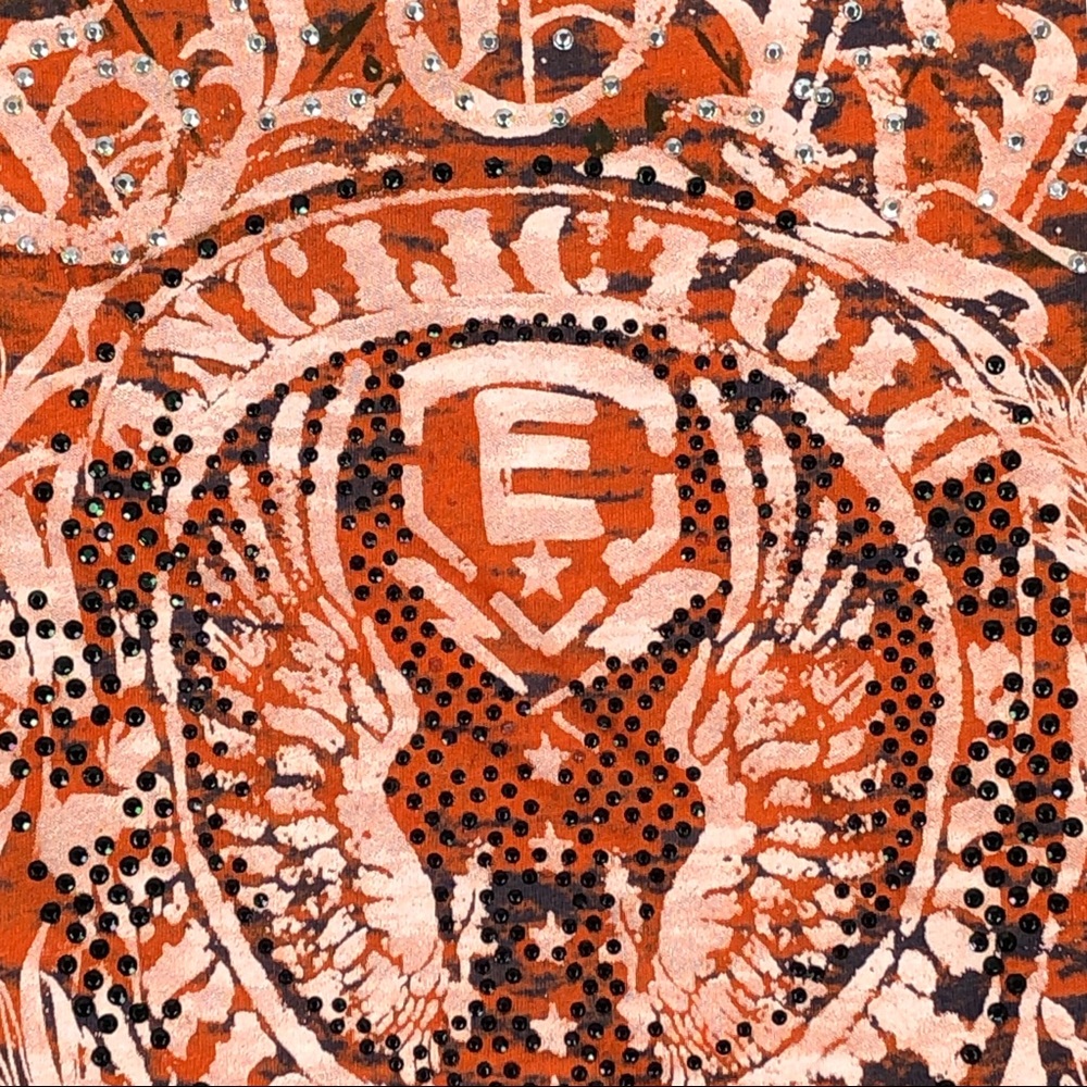 BUCKLE DAYTRIP | Orange Embellished Burnout Top - Picture 5 of 6